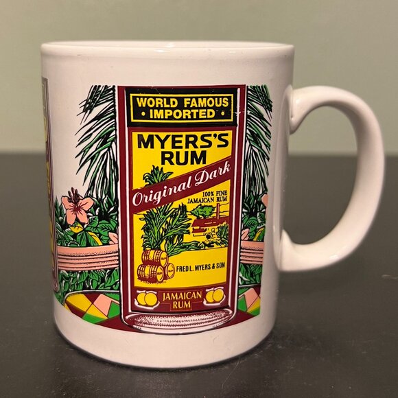 MYERS'S RUM Original Dark JAMAICAN RUM Ceramic  Mug World Famous Imported - Picture 6 of 8
